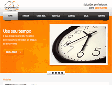 Tablet Screenshot of organizareventos.com.br